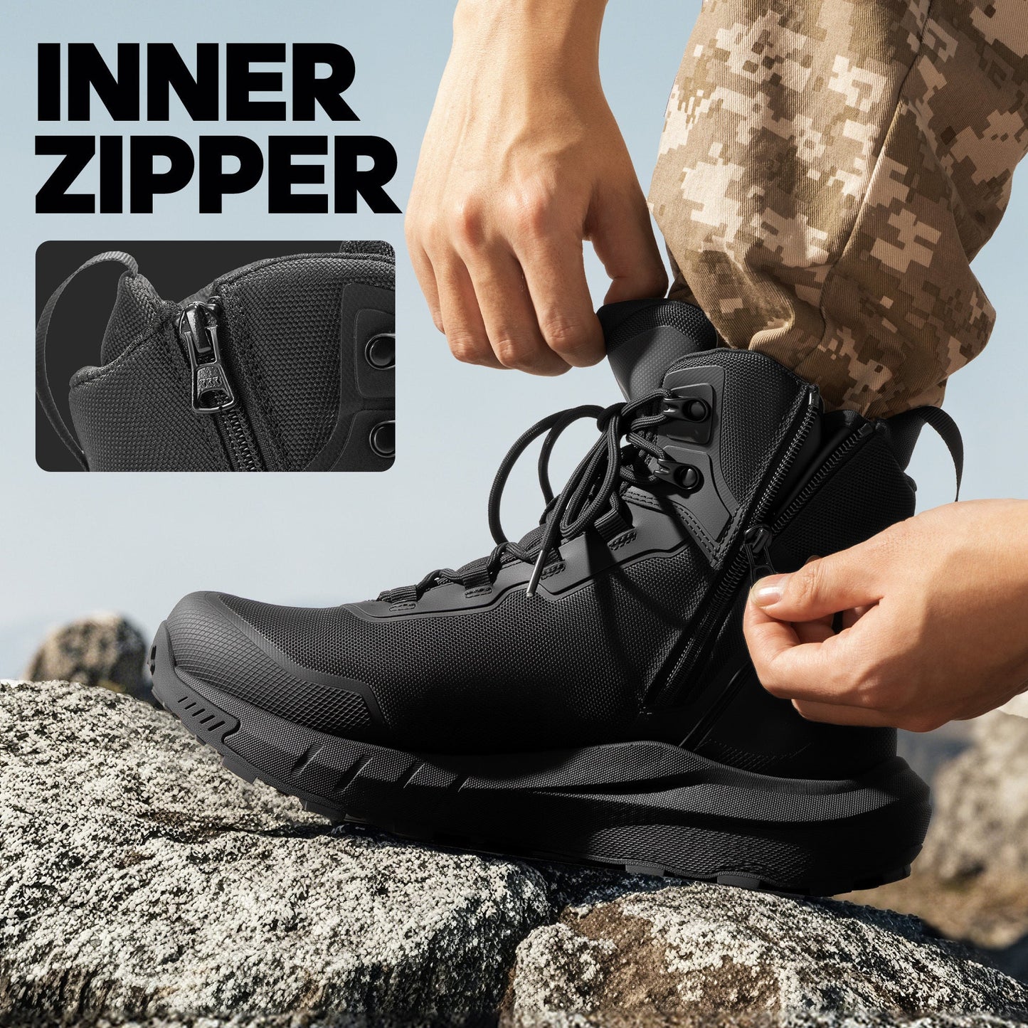 Men's Boots - Non-Slip Sole Lightweight for Beach & Water 859941