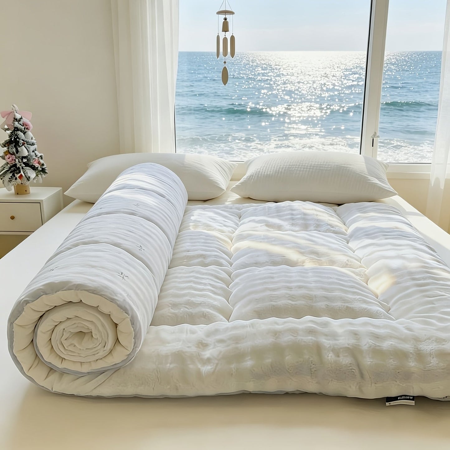 Mattress Toppers shown in the Fluffly-Beige, King(78"x80") option