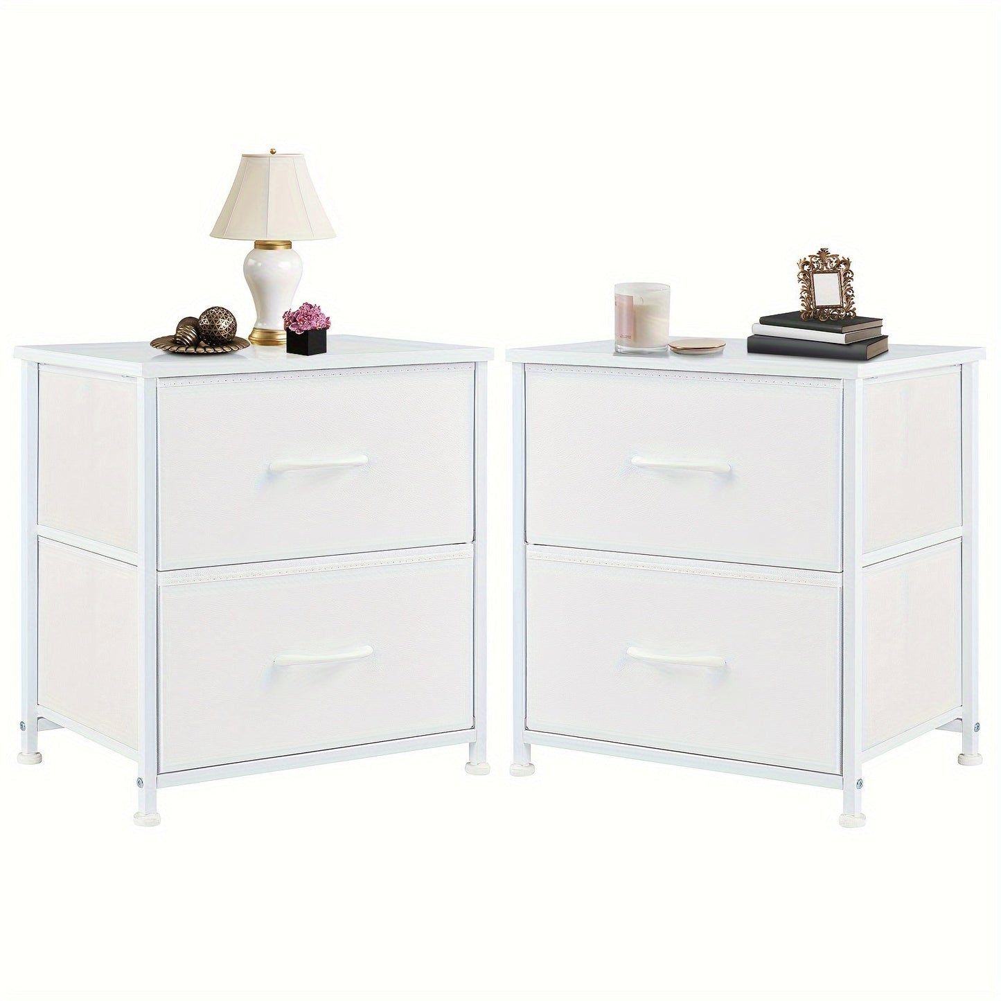 Nightstand shown in the 2 Pack-White option