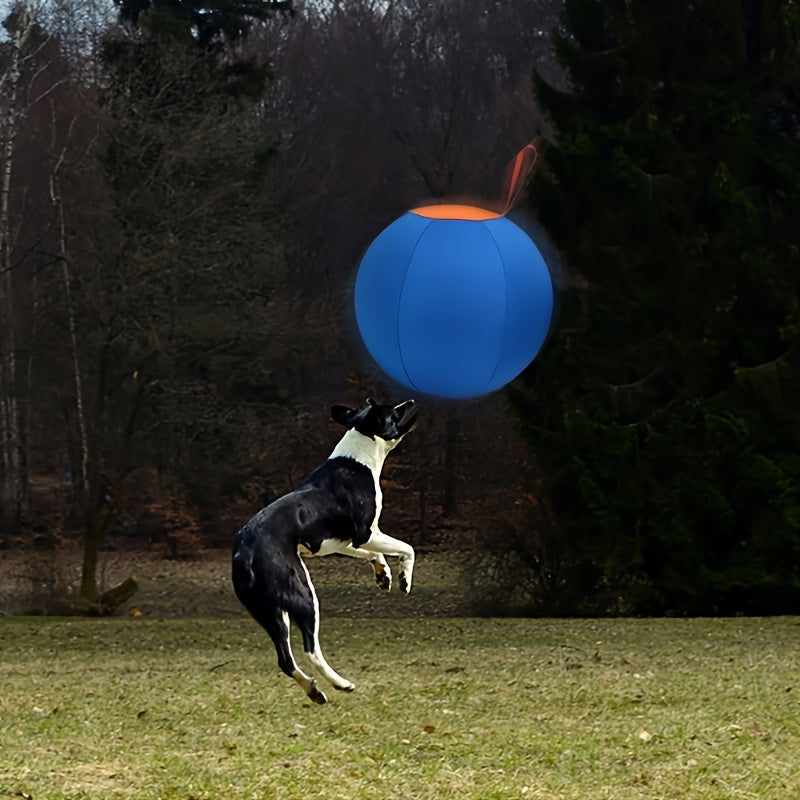 Inflatable Dog Ball Large Bear Shape Interactive Training Ball for Dogs Boredom Buster Toy for Bulldogs Australian Shepherds Golden Retrievers Large Breeds