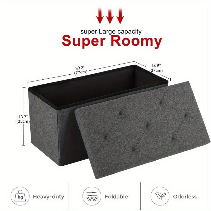Ottoman shown in the 30in-Grey option