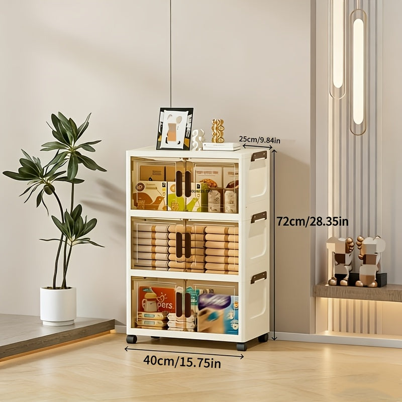 Storage Cabinet shown in the 3 Layers option