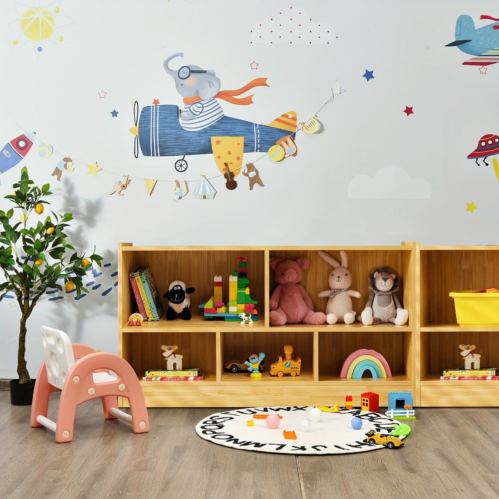 Freestanding Storage Cabinet with Open Shelves, Freestanding Storage Cupboard detail image - detail view 7