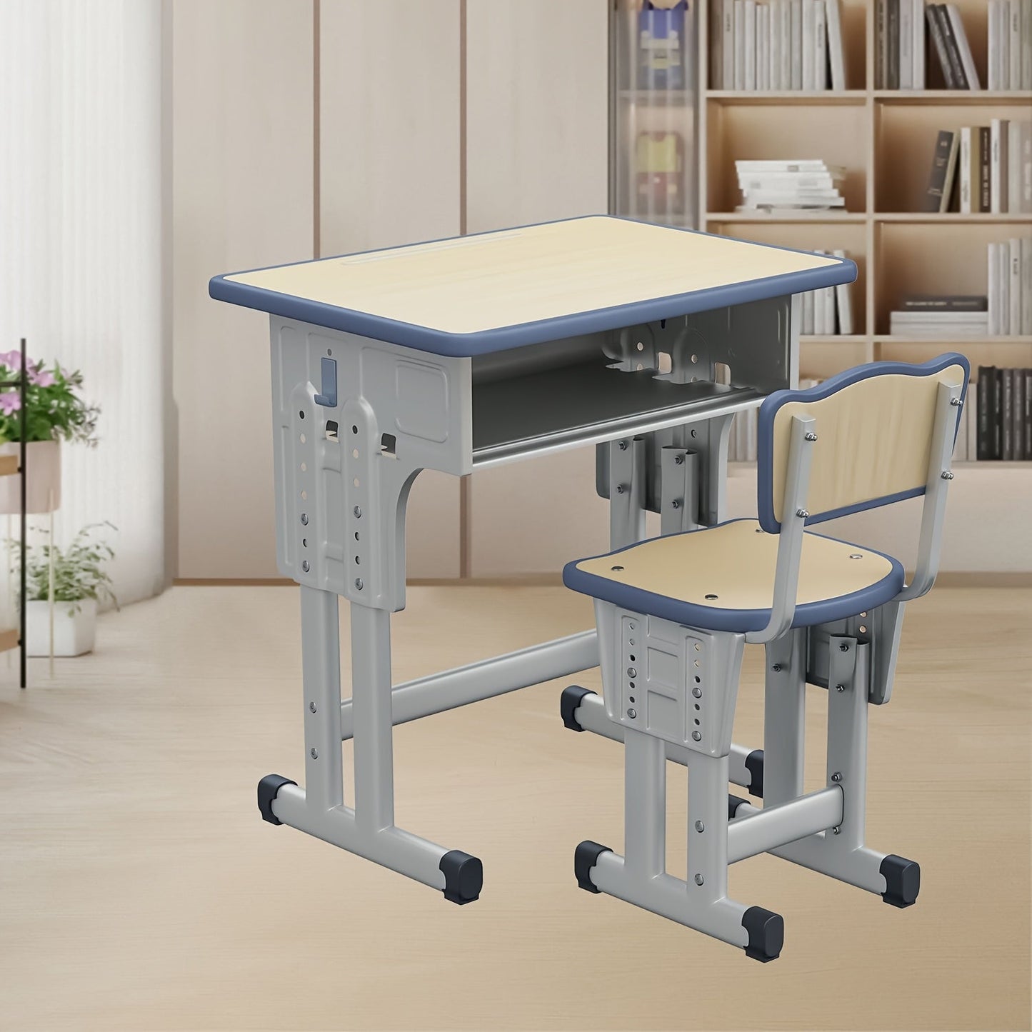 Kids Desk and Chair Set shown in the Phantom Gray option