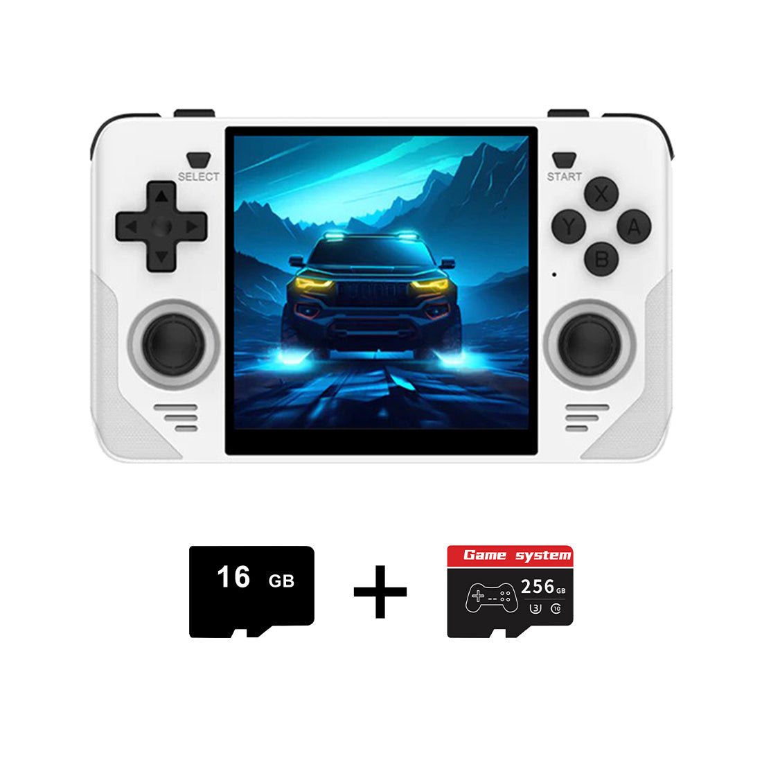 Square Screen Retro Handheld Game Console Powkiddy RGB30 4 Inch IPS 720x720 RK3566 Wi-Fi Bluetooth HDMI JELOS 8-Hour Battery Dual TF 256GB Portable Emulator
