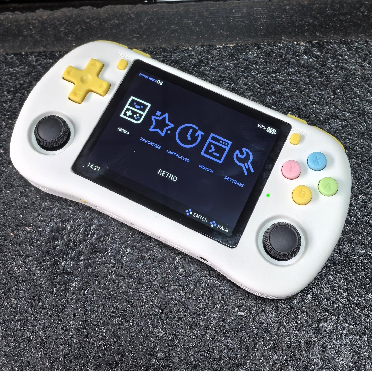 Powkiddy X35H Handheld Game Console – 3.5" IPS Horizontal Full Lamination RK3566 Bluetooth HDMI Linux 20+ Emulators 6-Hour Battery Retro Gaming System