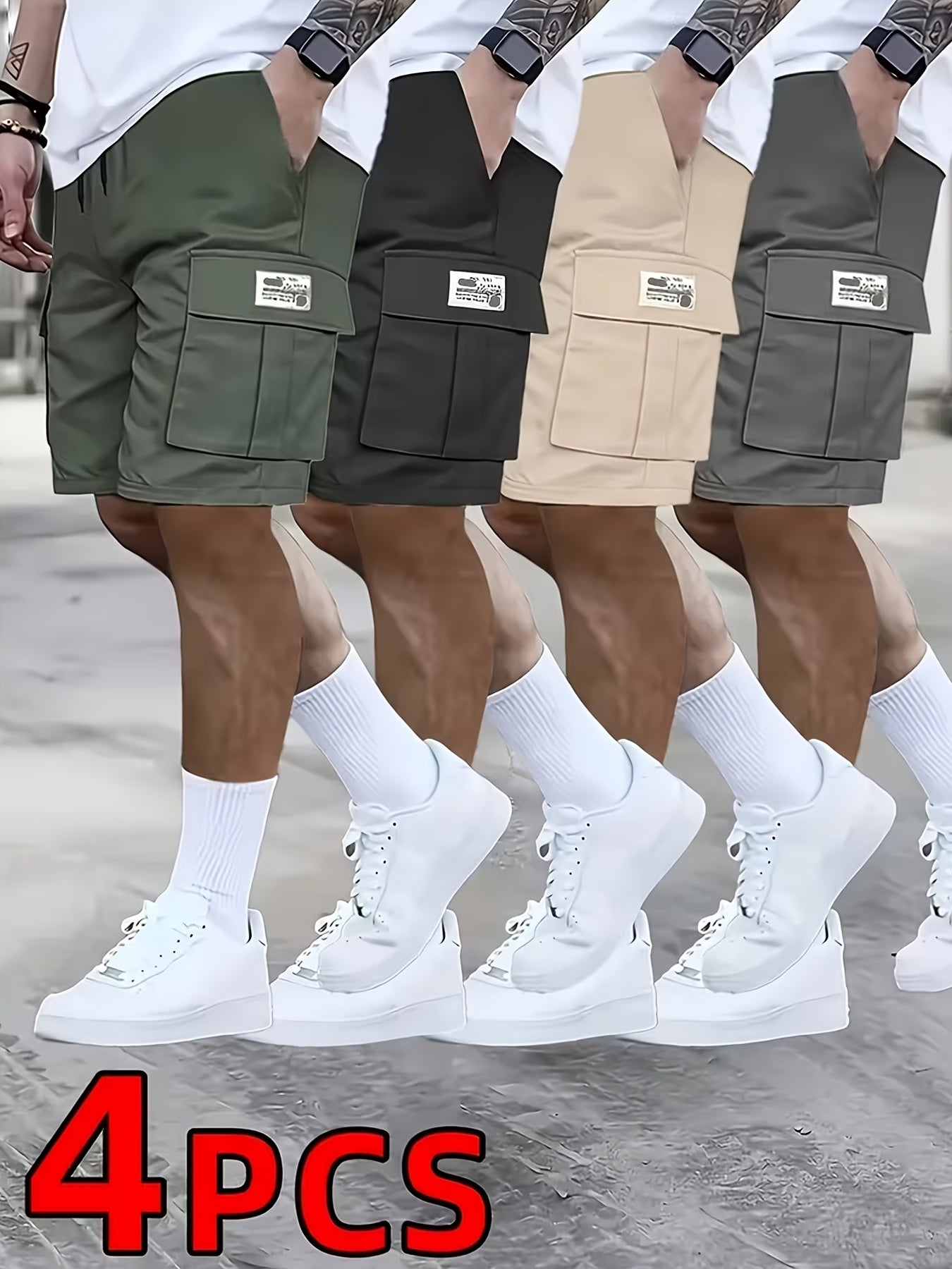 Men's Cargo Shorts - Multi Pocket Active Style 150565