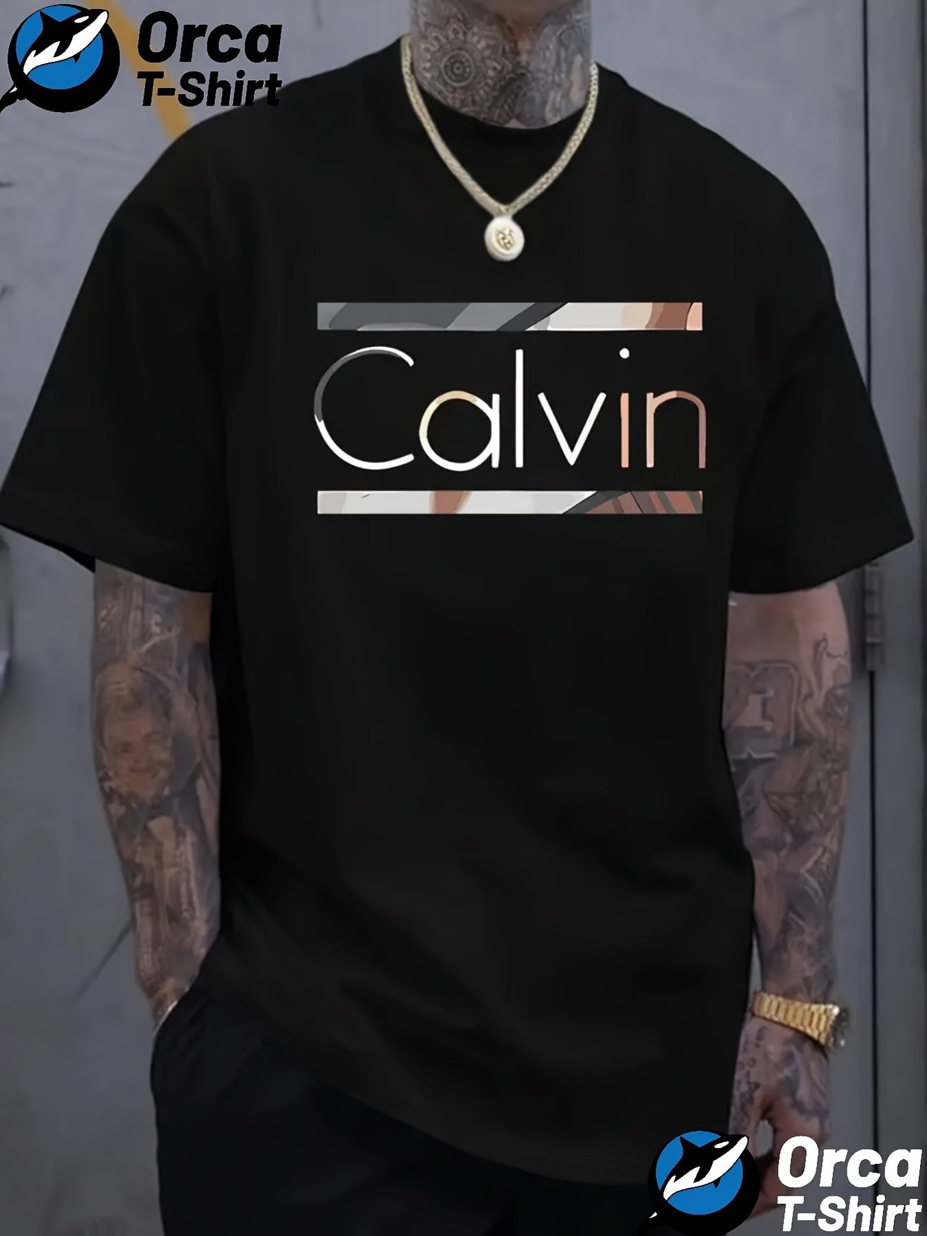 Men's Graphic T-Shirt - Round Neck Short Sleeve Streetwear Style