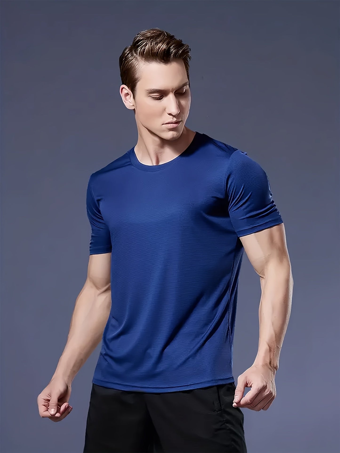 Men's Performance T-Shirt - Round Neck Short Sleeve Everyday Style