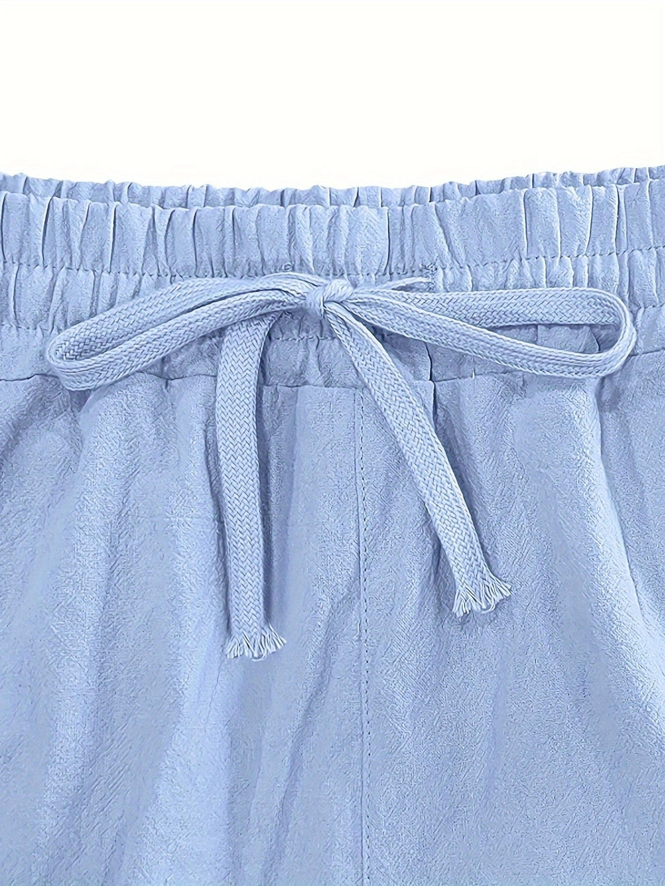 Men's Wide Leg Pants - Drawstring Waist