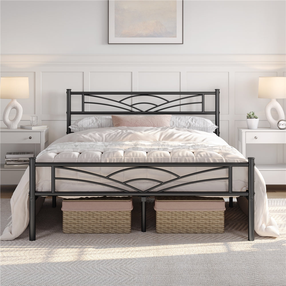 Bed Frame shown in the Black, full option
