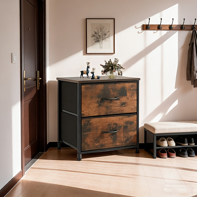 Storage Cabinet shown in the 2-drawer cabinet-Rust*1 option