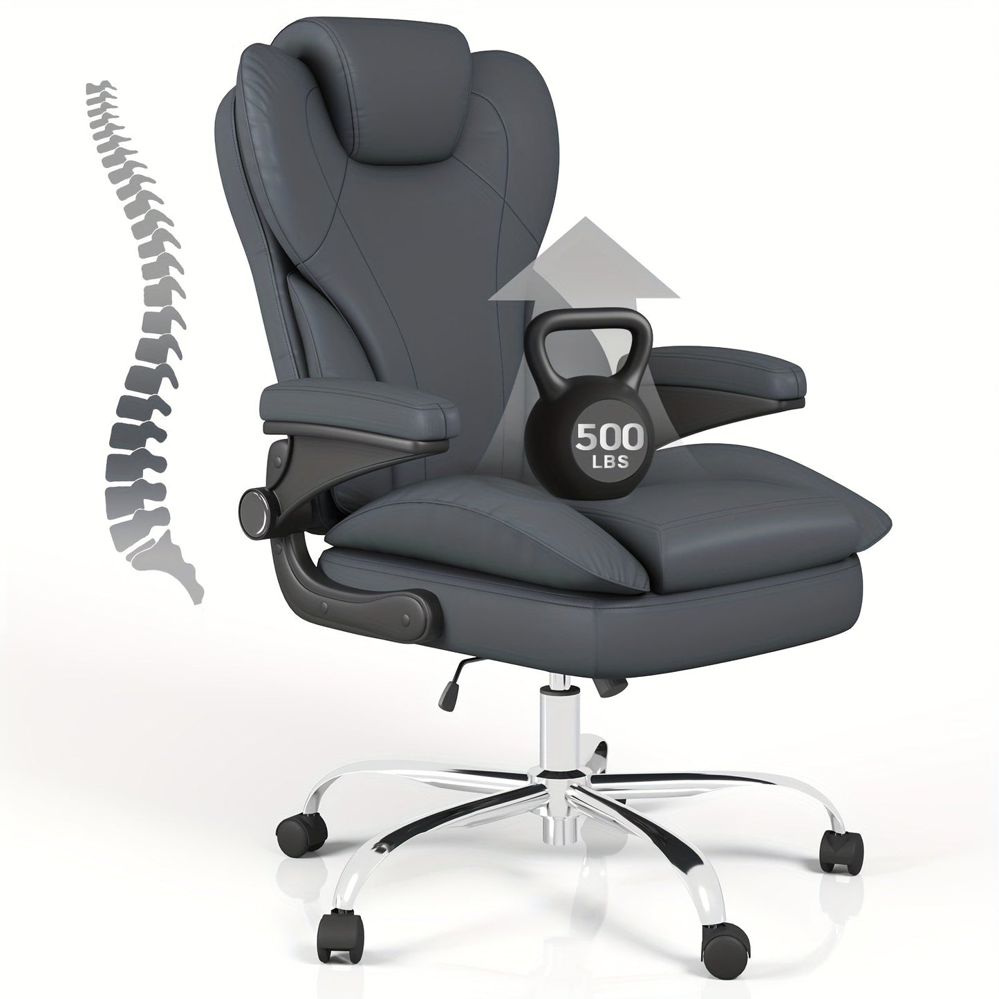 Office Chair shown in the Gray option
