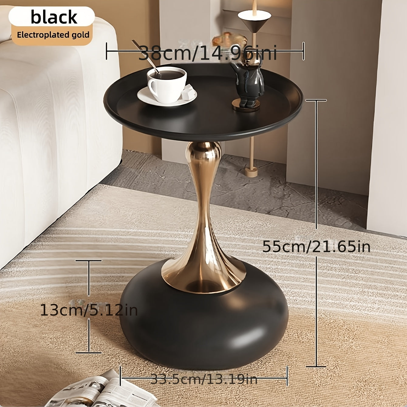 Side Tables and Accent Tables shown in the Black option