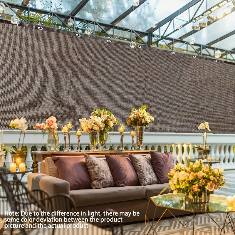 Shade Net shown in the Coffee Color, 196.85*236.22in option
