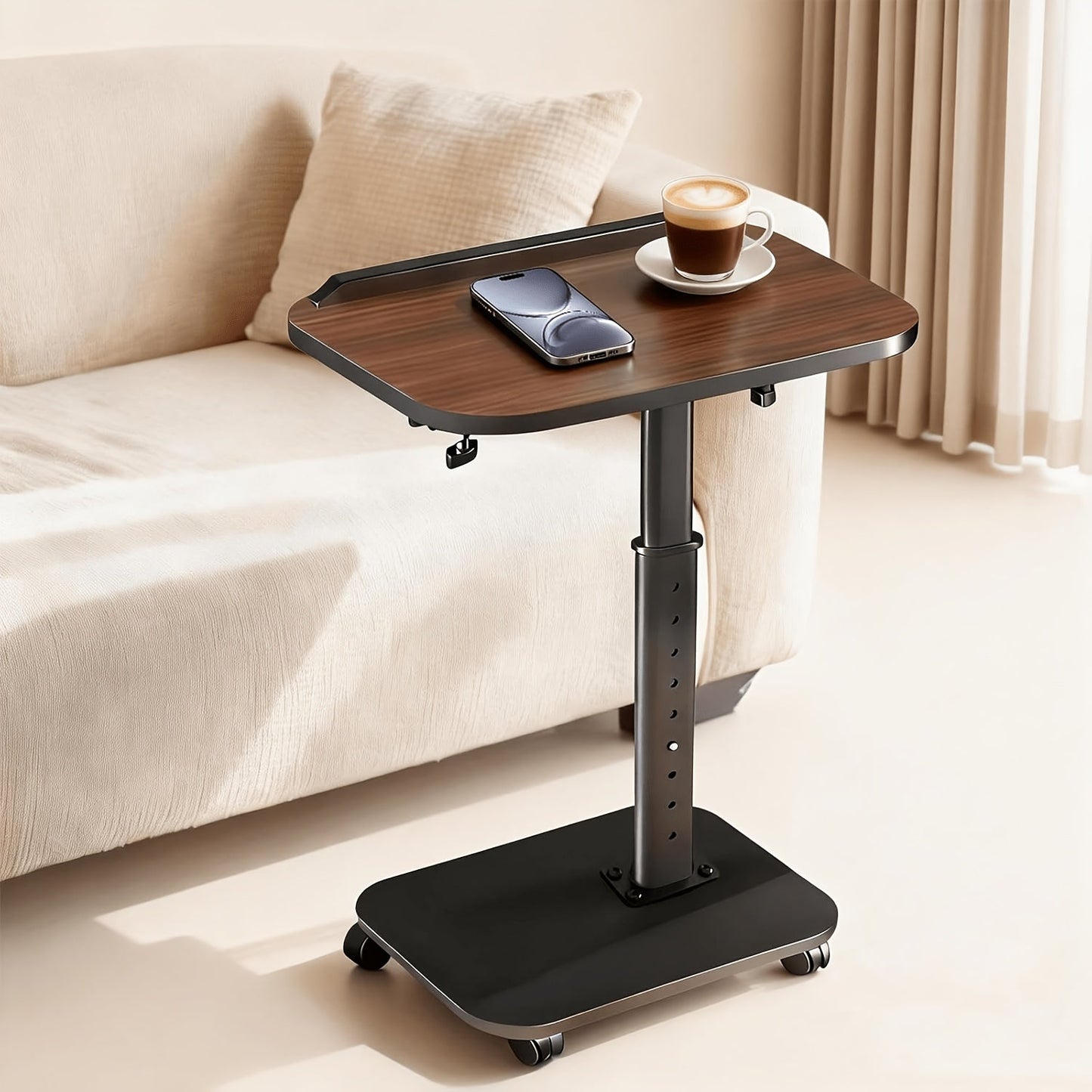 Side Table shown in the Adjustable Tray Table With Wheel option