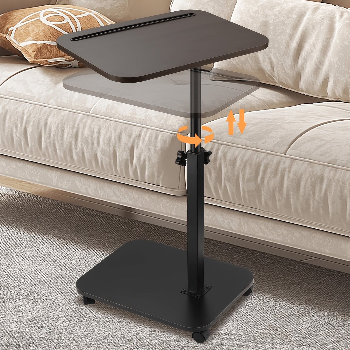 Side Table shown in the Adjustable Tray Table With Wheel option