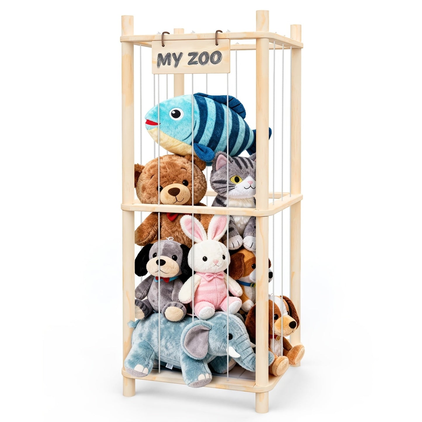 Display Shelf shown in the Natural color (Height: 37.4 inch) option