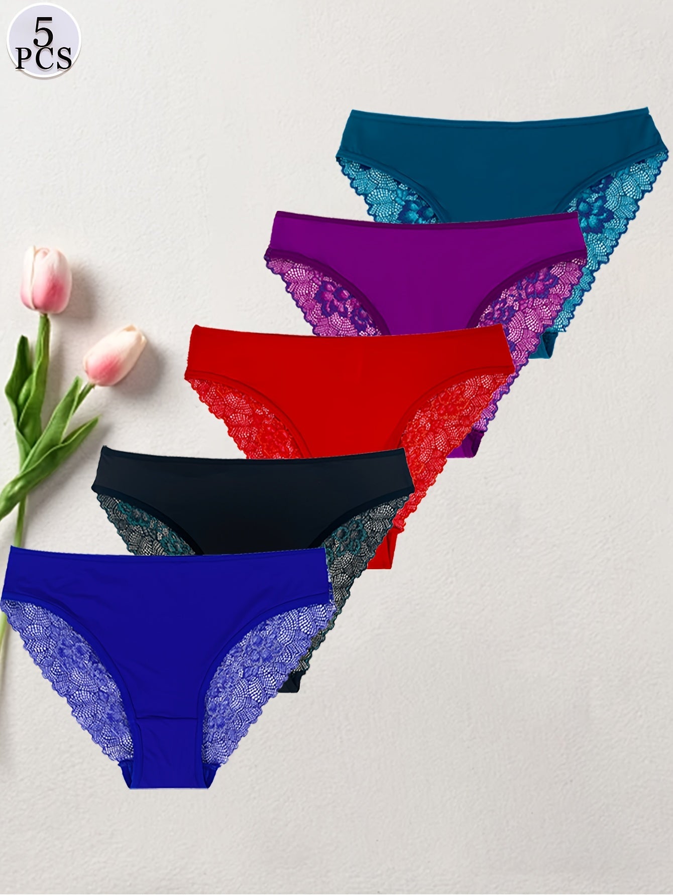 Women's 5-Pack Low-Rise Briefs - Lace Daily Comfort