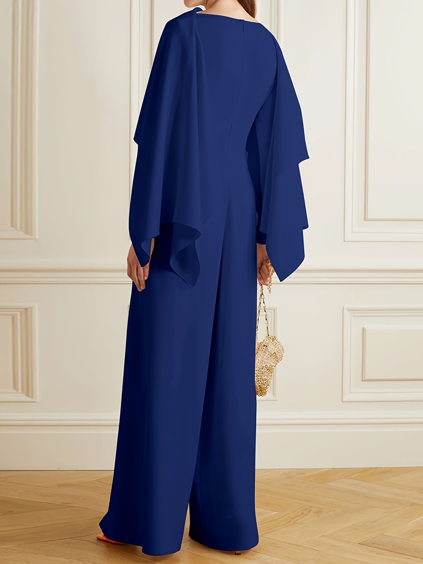 Women's Casual Jumpsuit - Wide Leg Zip Detail detail image - detail view 16