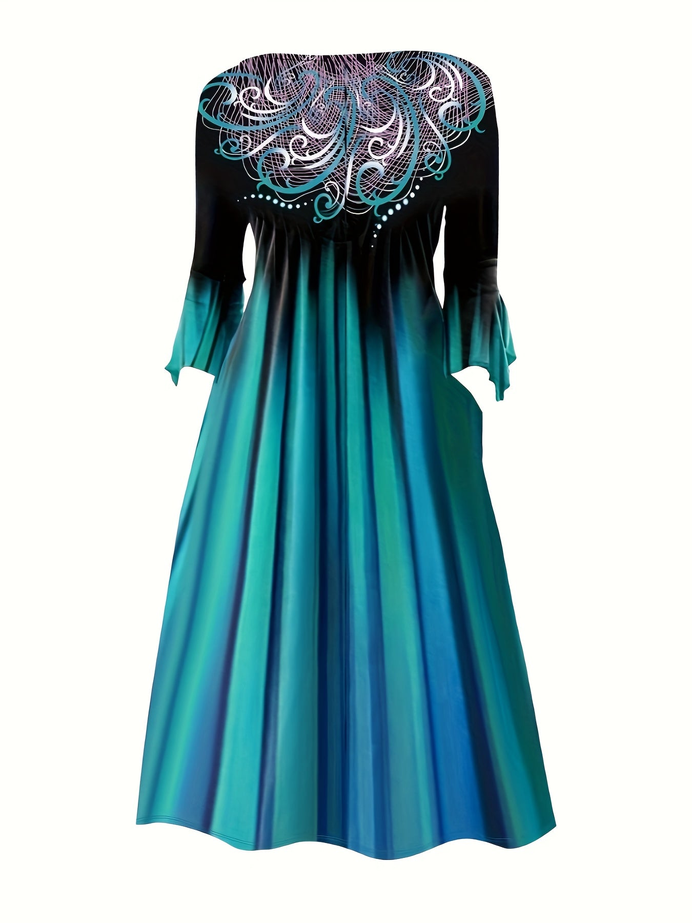 Women's Floral Midi Casual Dress - Easy Styling detail image - detail view 13