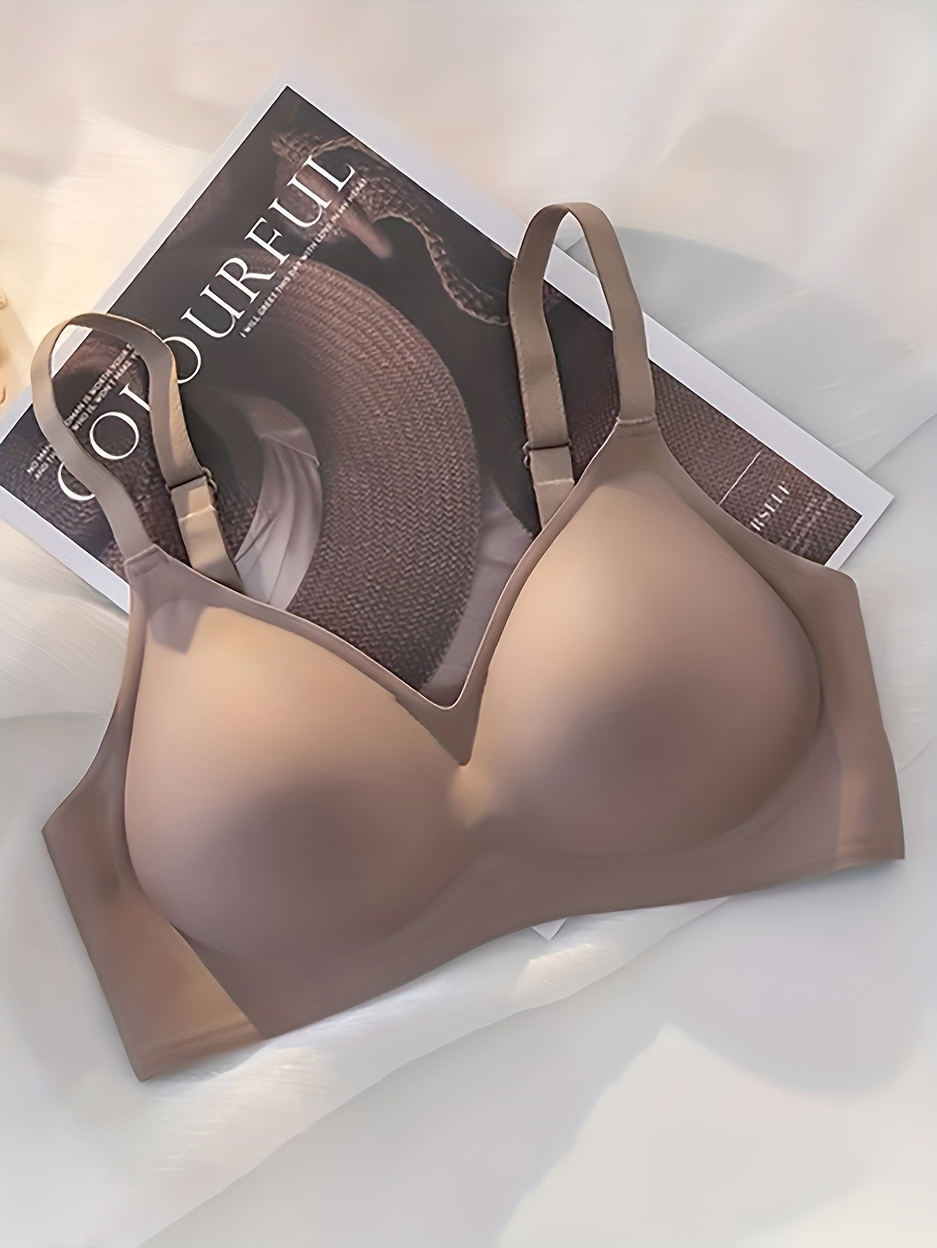 Women's Full-Coverage Wireless Bra - 3-Pack Fixed Padding, Everyday Support