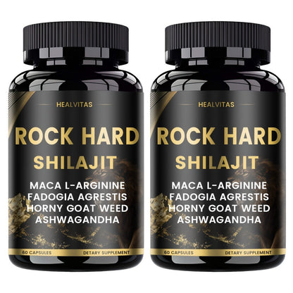 Shilajit Ashwagandha Capsules with Taurine, Ginseng & Turmeric — 5-in-1 Natural Energy, Mood, Nerve & Antioxidant Support | Adaptogen Vitality Supplement for Women & Men | 60 Capsules