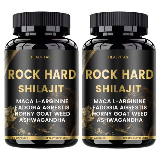 Shilajit Ashwagandha Capsules with Taurine, Ginseng & Turmeric — 5-in-1 Natural Energy, Mood, Nerve & Antioxidant Support | Adaptogen Vitality Supplement for Women & Men | 60 Capsules