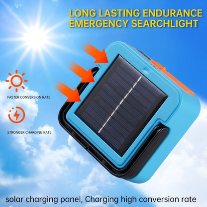 Solar Camping Lantern Ultra-Bright 4 Adjustable Modes – Solar & USB Rechargeable Multifunctional Searchlight with Bracket & Hook for Camping, Hiking, Emergency & Outdoor Use
