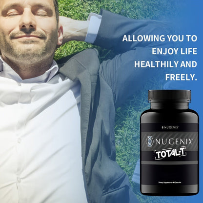 Testosterone Support Supplement for Men Total-T - Supports Free and Total Testosterone Levels, Natural Male Vitality & Strength Formula - 90 Tablets