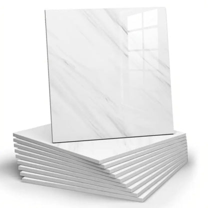 Self-Adhesive PVC Marble Tile Stickers 20pcs 30x30cm Waterproof Wall Panels for Bathroom Kitchen Living Room Backsplash Decor