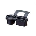 A Multifunctional Car Storage Box Featuring Cup Holders, a Beverage Rack, a Side Door Window Phone Slot, And a Hanging Storage Shelf - Made of Durable ABS Material, Easy to Install, And Designed to Save Space