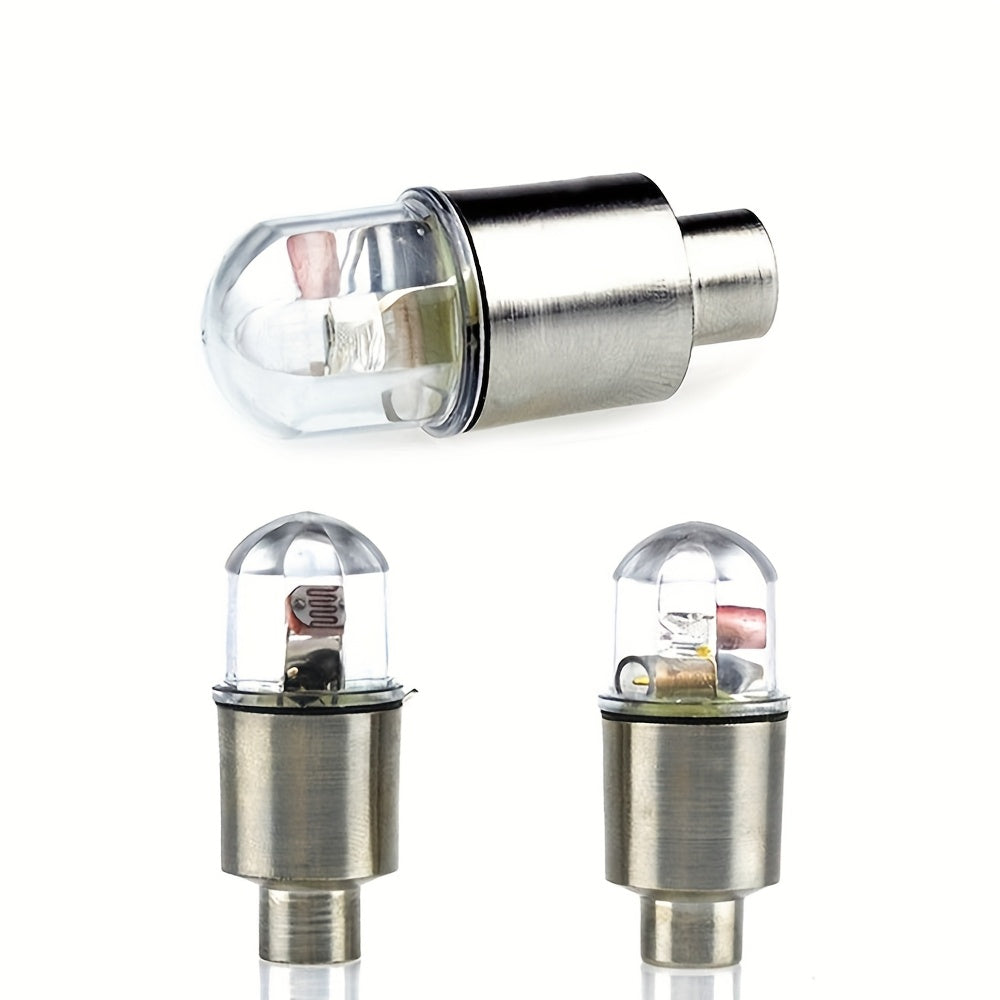 12pcs Colorful Wheel Light Cap Car Tire Valve Core