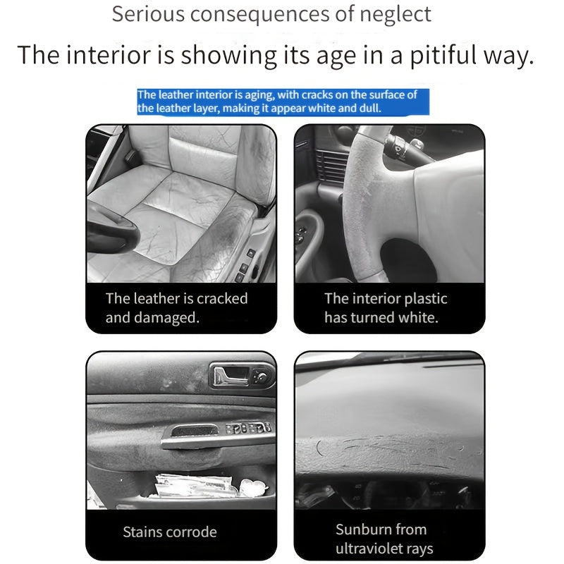 Heavy-Duty All-Purpose Plastic & Rubber Restorer -car Accessories, Anti-Aging Protection, Restores To Like-New Condition - For Cars, Tires - Interior/Exterior Use, Tire Shine, Durable Formula, Auto Detailers, Interior Renovation, Car Care Product
