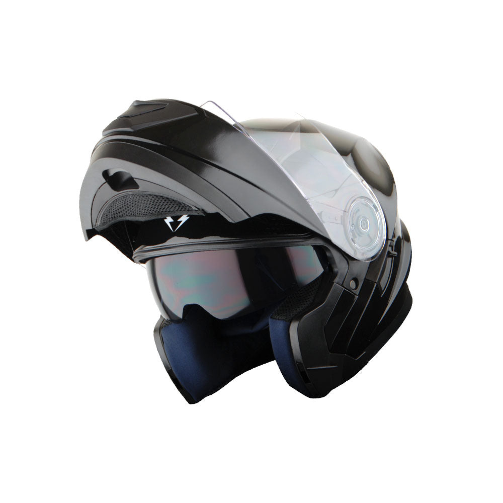 Motorcycle Modular Full Face Dual Visor Helmet Sun Shield Optional LED Tail Light: Modular901