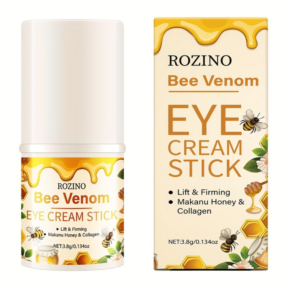 Bee Venom Collagen Under Eye Cream 3.8g — Instant Lifting Deep Moisturizing for Dark Circles Puffiness Fine Lines Wrinkles Hypoallergenic Anti-Aging Eye Treatment All Skin Types Women Men