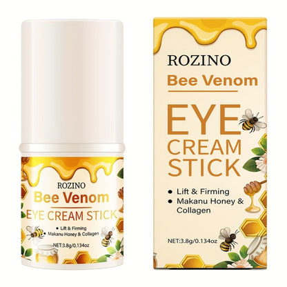 Bee Venom Collagen Under Eye Cream 3.8g — Instant Lifting Deep Moisturizing for Dark Circles Puffiness Fine Lines Wrinkles Hypoallergenic Anti-Aging Eye Treatment All Skin Types Women Men