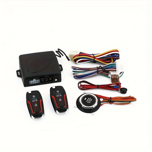 Car Remote Start Controller – 12V Universal Remote Engine Start & Door Lock System, Keyless Entry Starter Kit for Cars with Standard 12V Electrical System