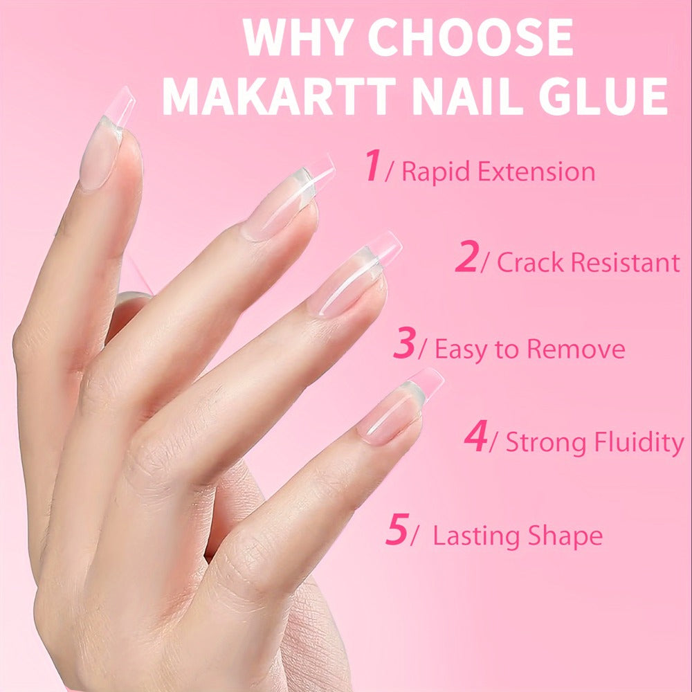 Acrylic Nail Glue Set 14 Pcs No Lamp Quick Dry Super Strong Bond — 12×2ml + 2×7ml Bulk Pack for Press On Nails, Fake Nails, Rhinestones & Nail Art Repair | Long-Lasting DIY & Salon Adhesive for Women