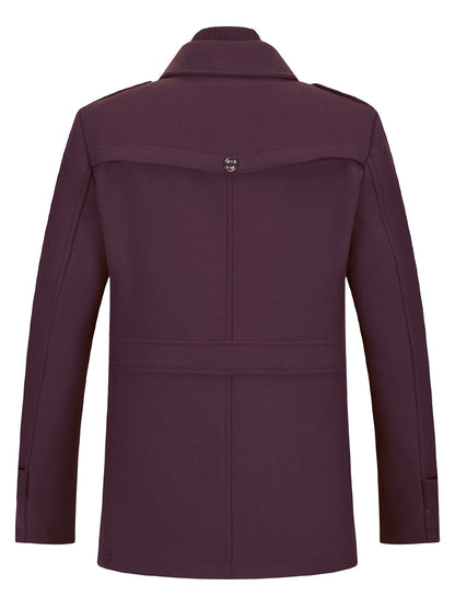 Men's Versatile Fleece Single-Breasted Coat