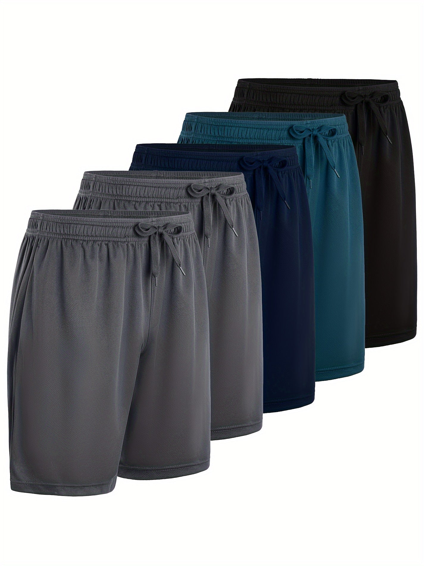 Men's Athletic Shorts - Drawstring Waist With Pockets Modern Style