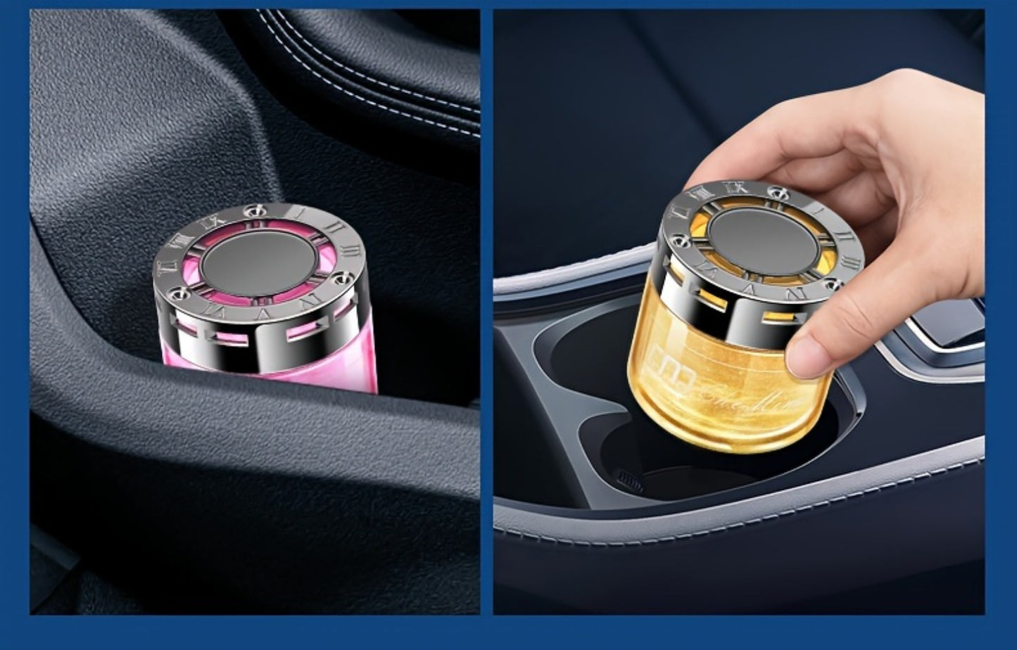 Solid Perfume Car Air Freshener 2PCS Set - Long-Lasting Alcohol-Free Scented Cream for Car Interior, Home & Room Decor, Multiple Fragrances for Men & Women