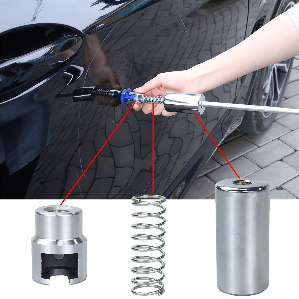 Car Paint-Free Repair Kit - T-Strip Repair Kit, with Suction Cup Wire Drawing Board, Used for Car Body Repair, Hail Damage, Small Dents, Refrigerator Door Knocking