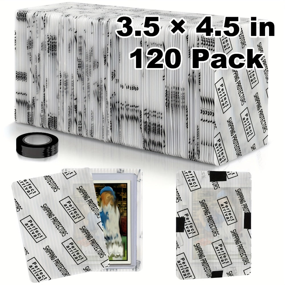 Trading Card Shipping Protectors 60/120/510 Count 3.5x4.5 Inch – Premium Rigid Plastic Card Mailer Inserts for Sports Cards, TCG & Collectible Card Packaging