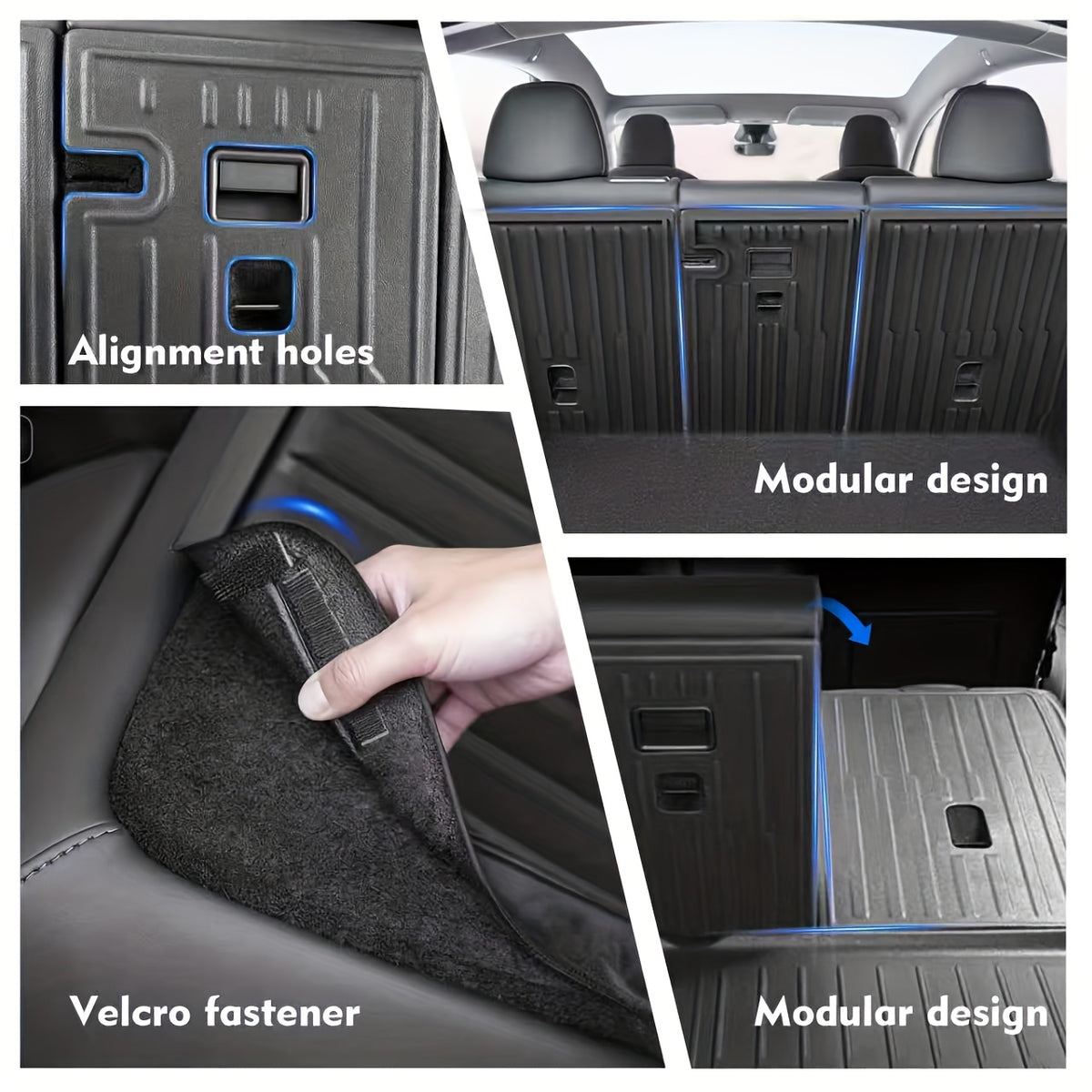 FRUKA New for Model Y Juniper Floor Mats 2025 2026 | All-Weather Car Full Set | Front Rear Floor Liner Cargo Liners Trunk for Tesla for Model Y | TPE Interior Accessories 5 Seater(Not for Standard)