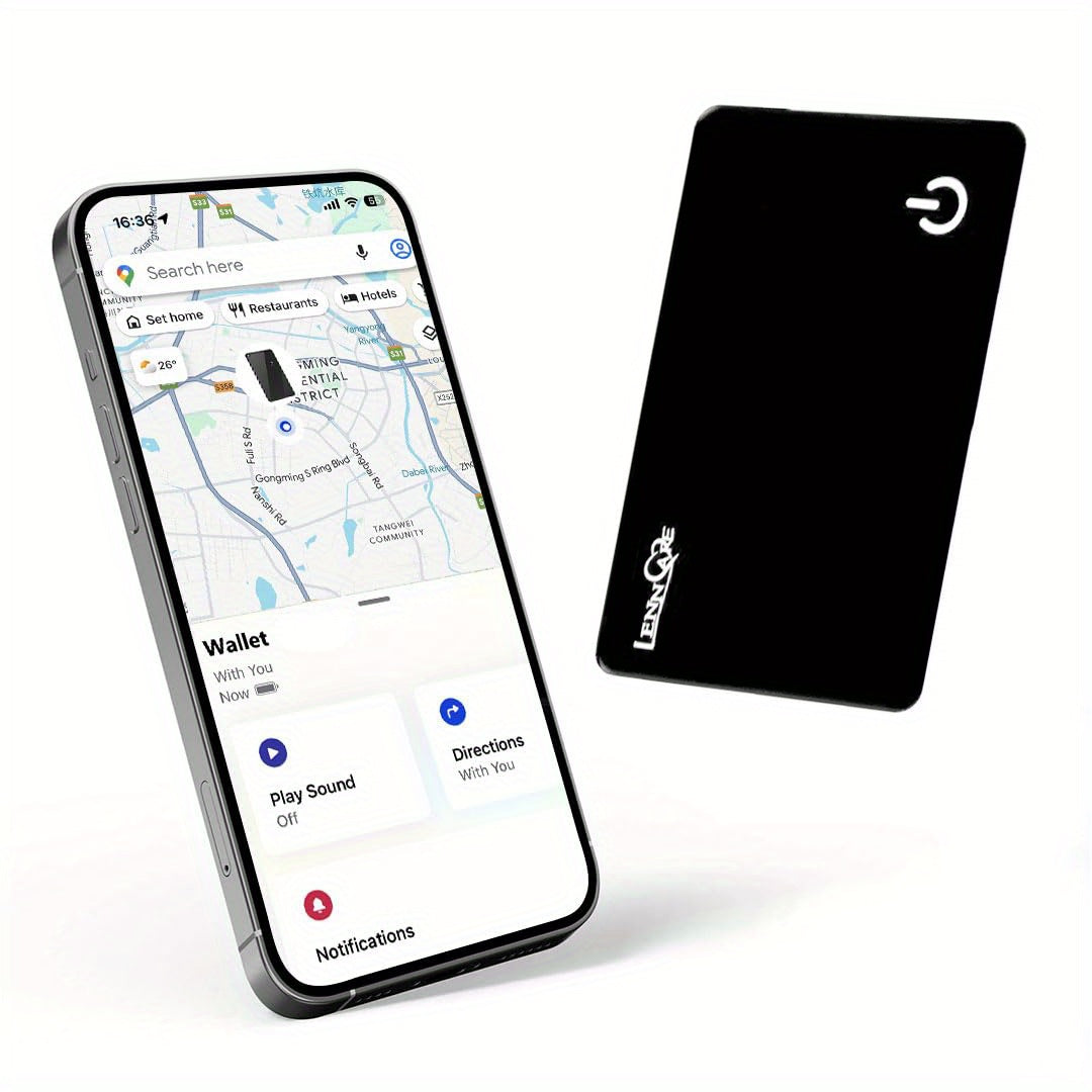 No Subscription GPS Tracker for /Wallet Find My(iOS Only)Real Time Card Air Tracker Tag Global CoverageHidden Wallet/ Locator Tracking Device