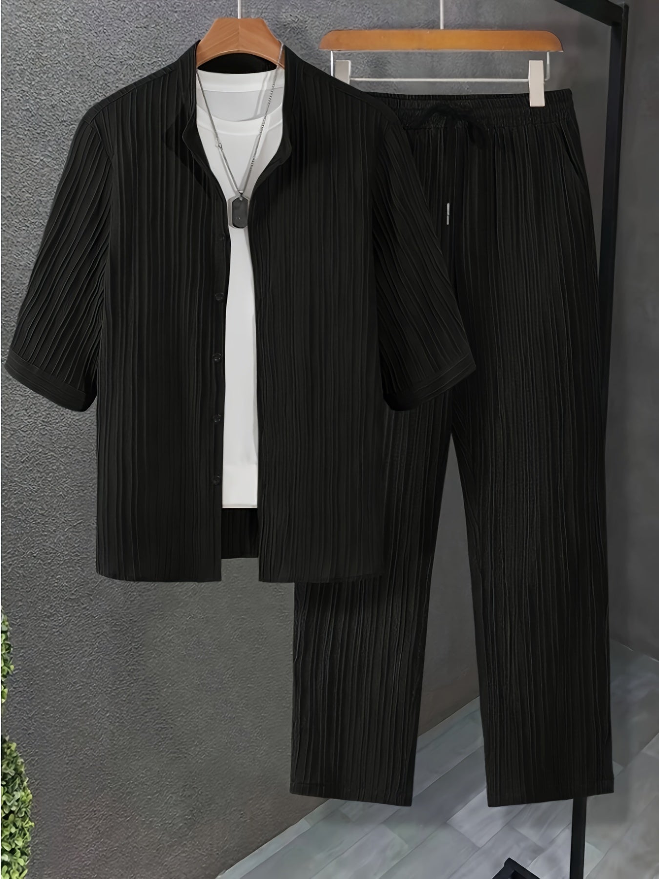 Men's Two-Piece Outfit Set - Short Sleeve 886117