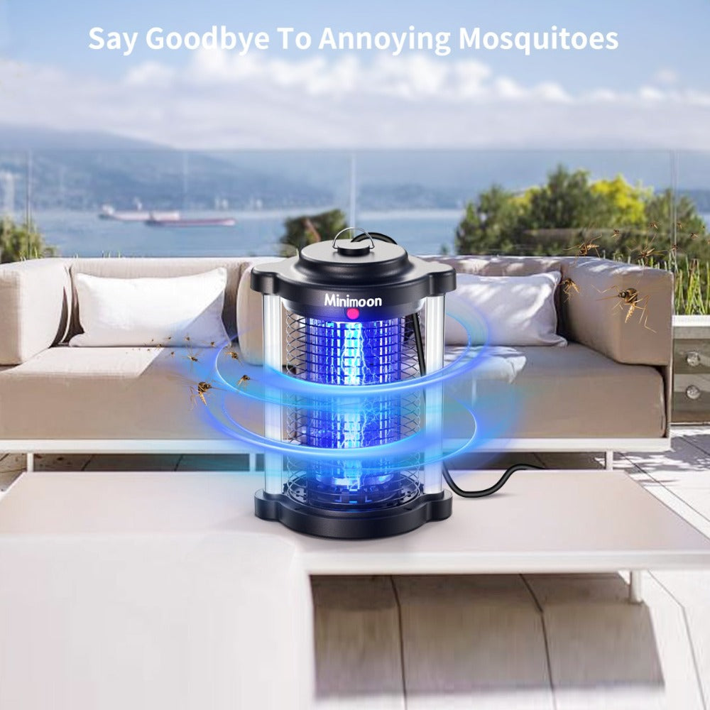 Plug-In Bug Zapper with Dual LED – 110V Electric Fly Killer & Mosquito Trap, Instant Kill for Mosquitoes, Flies & Cockroaches, with Bug Collector Tray, for Home, Office & Commercial Use (HK-5)