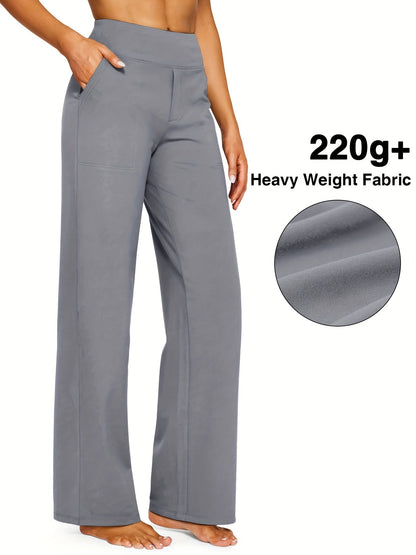 Women's Dark Gray Knit High-Waist Pants - product view 5