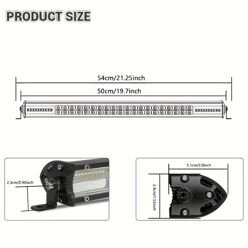 [4"-22" LED Vehicle Lights]-Various Combinations Of Long Strip Lights And Short LED Work Lights for You to Choose From Light Offroad for Jeep Truck Pickup-Easy to Install